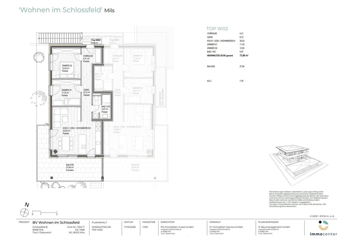 Apartment in Mils, Tyrol, Austria 2 - 18640943