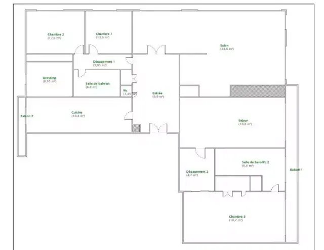 Apartment in Bois de Boulogne, Paris 16e Arrondissement, Paris 1 - 18082177