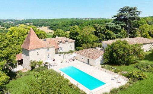 Castle in Roquecor, Occitania, France 1