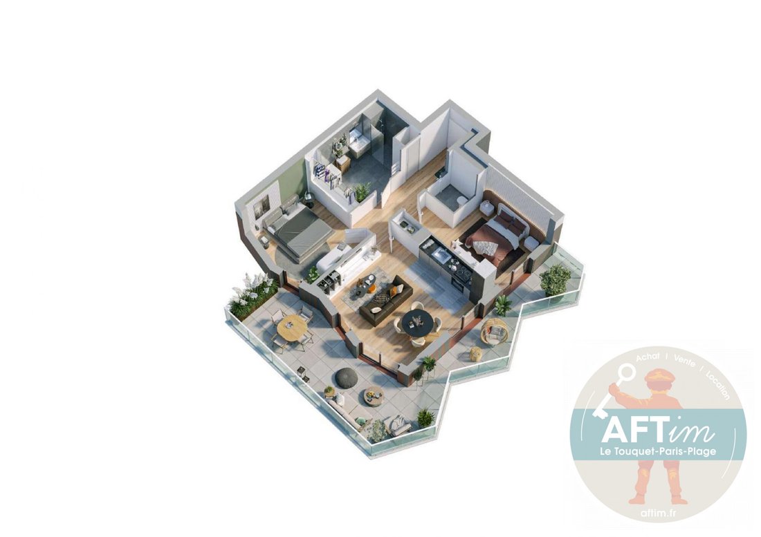 Apartment in Zone Industrielle-Forêt, Le Touquet-Paris-Plage, France 4 - 18622111