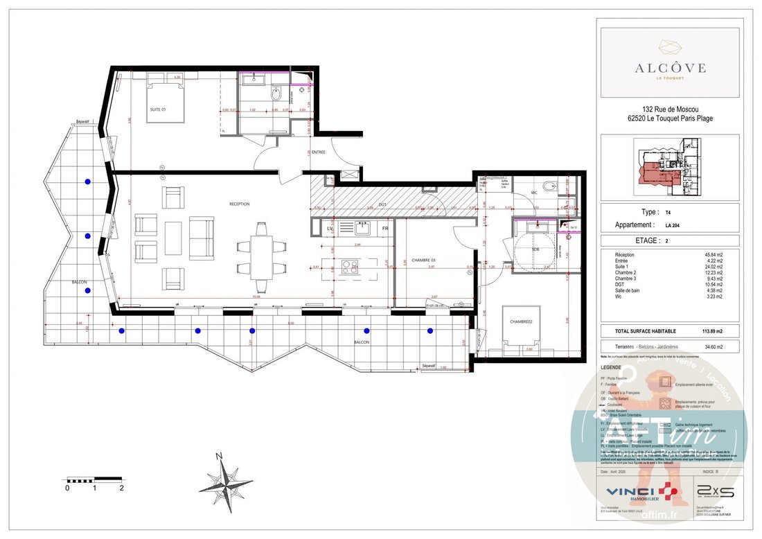 Apartment in Zone Industrielle-Forêt, Le Touquet-Paris-Plage, France 4 - 18622112