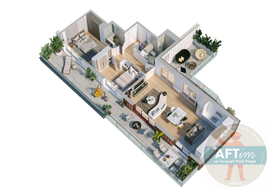 Apartment in Zone Industrielle-Forêt, Le Touquet-Paris-Plage, France 4 - 18622104