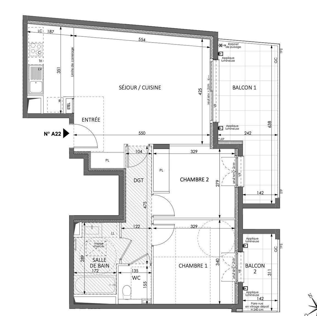Apartment in Supérieur, Beausoleil, France 5 - 15741388