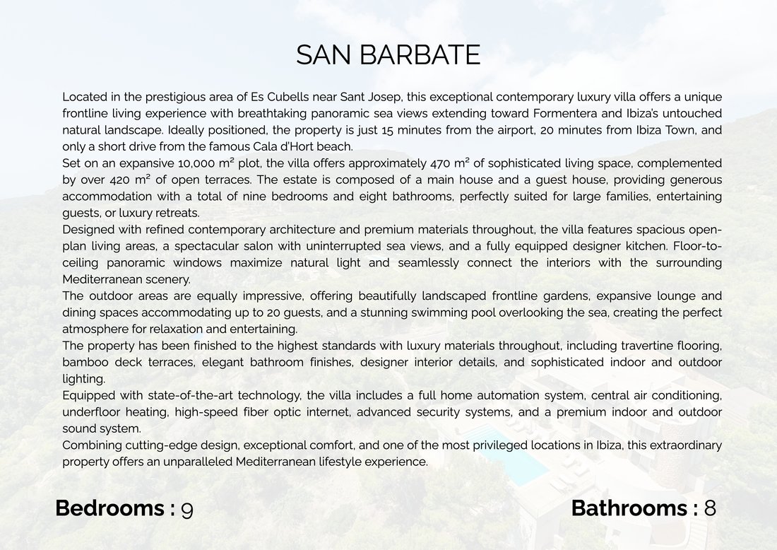 Villa in Es Cubells, Sant Josep de sa Talaia, Balearic Islands 3 - 18684889
