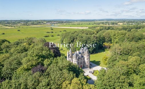 Schloss in Morville, Normandie, Frankreich 1