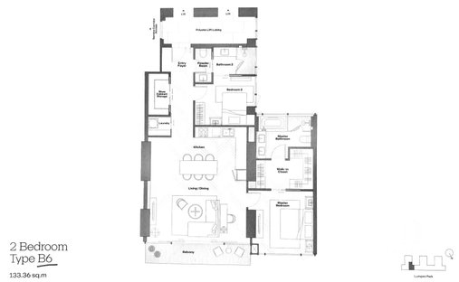 Condominio en Bangkok, Bangkok, Tailandia 1