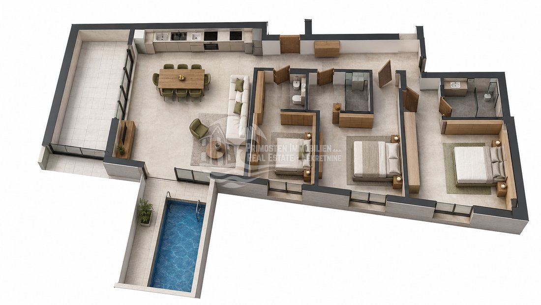 Wohnung in Grebaštica, Gespanschaft Šibenik-Knin, Kroatien 3 - 18331328