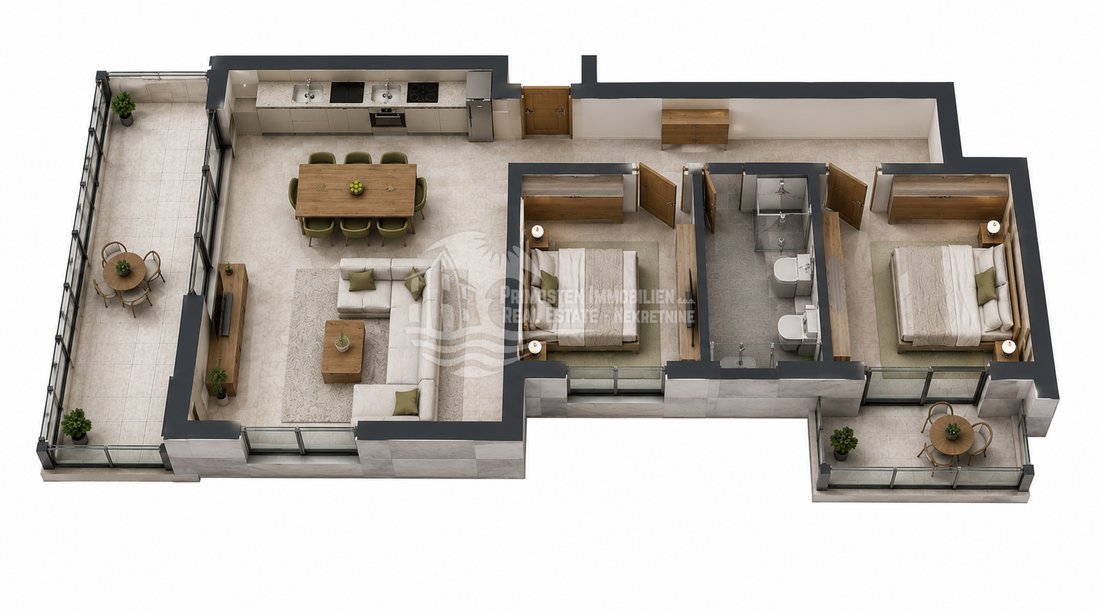 Wohnung in Grebaštica, Gespanschaft Šibenik-Knin, Kroatien 3 - 18331364