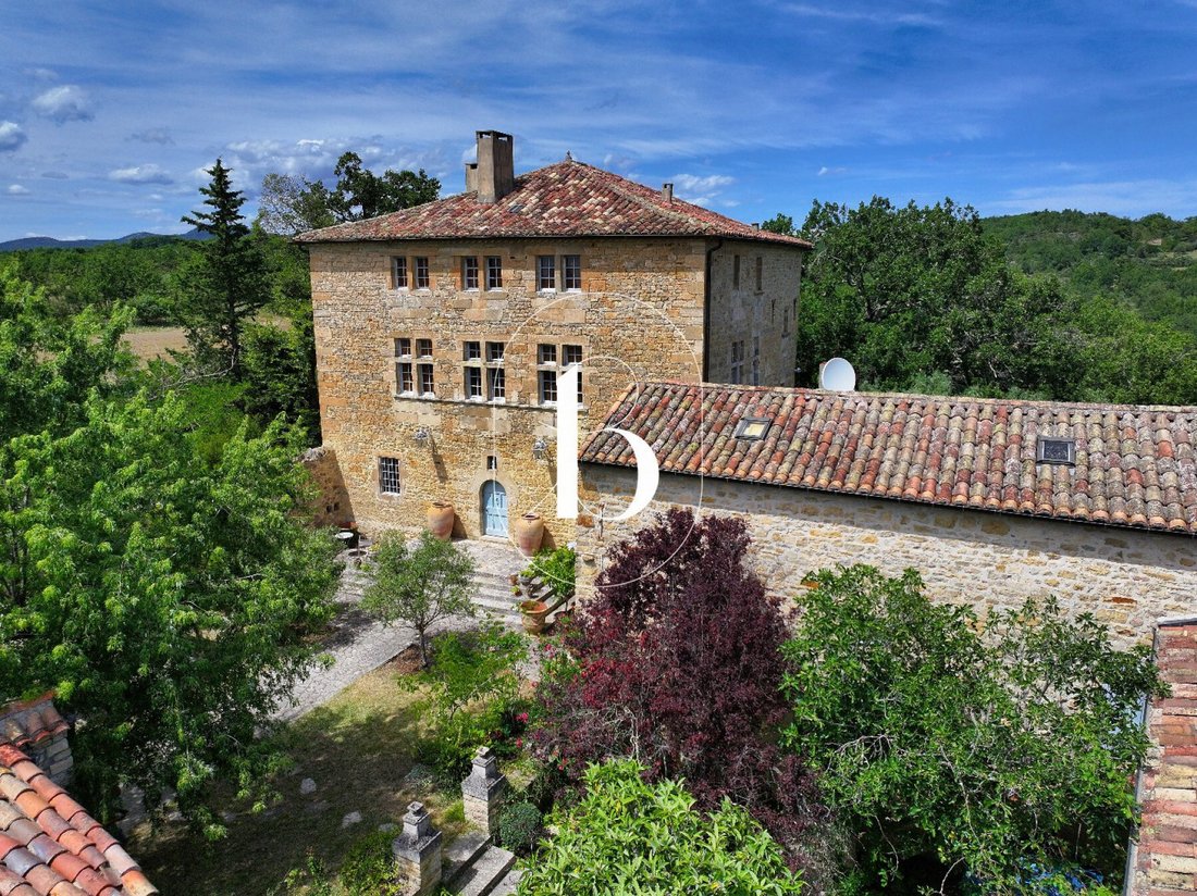Castle in Barjac, Occitania, France 4 - 18695988