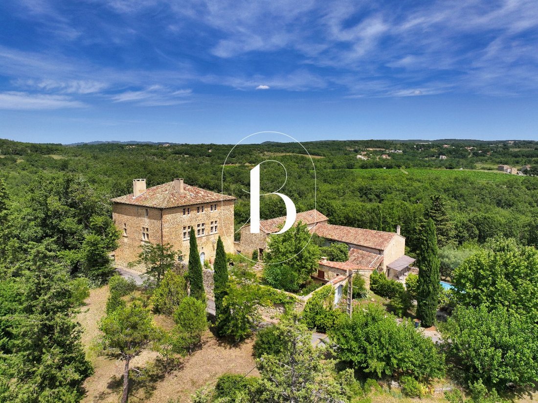 Castle in Barjac, Occitania, France 1 - 18695988