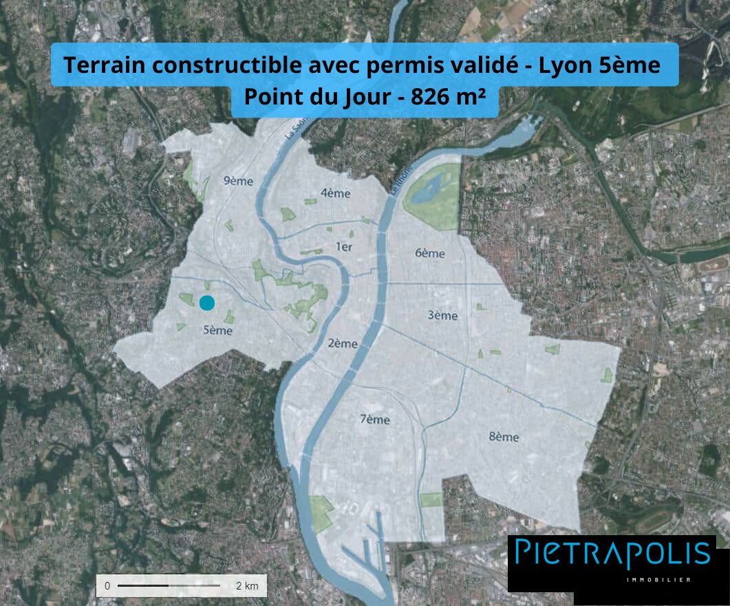 Land in Champvert-Point du Jour-Saint Irénée, Lyon 5e Arrondissement, Lyon 2 - 16743170
