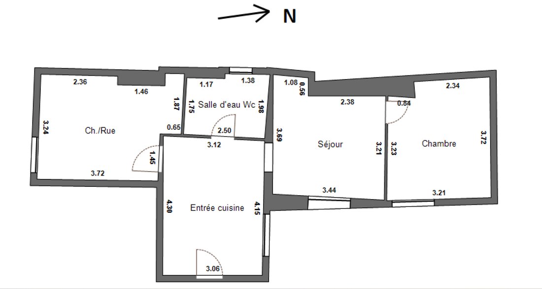 Apartment in Enfants Rouges, Paris 3e Arrondissement, Paris 2 - 18711916