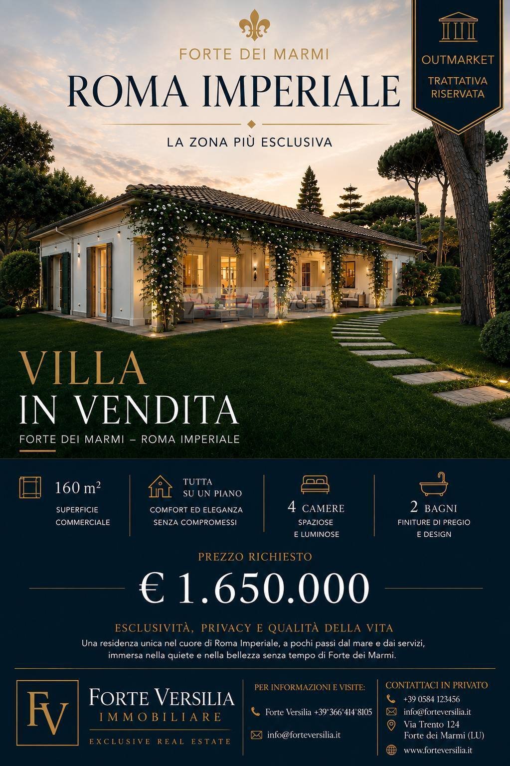 Villa in Roma Imperiale, Forte dei Marmi, Toskana 1 - 18708013