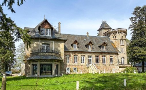 Chateau  en Santa Genoveva, Normandía, Francia 1