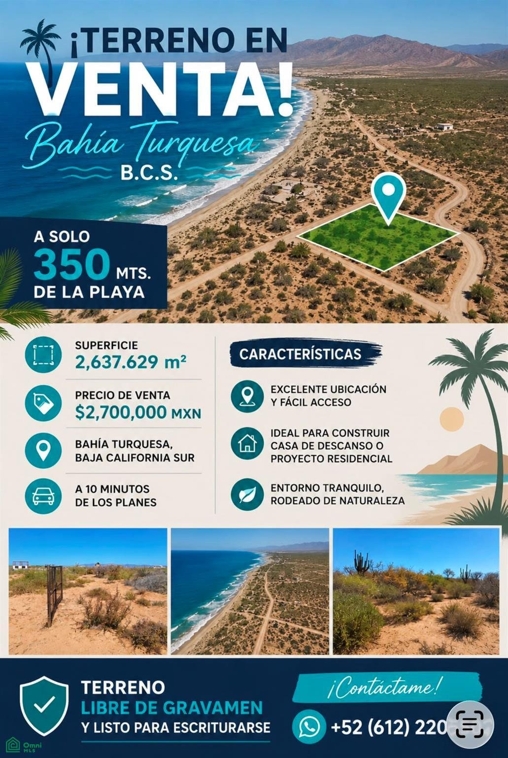 Terreno a Agua Amarga, Bassa California del Sud, Messico 1 - 18717939