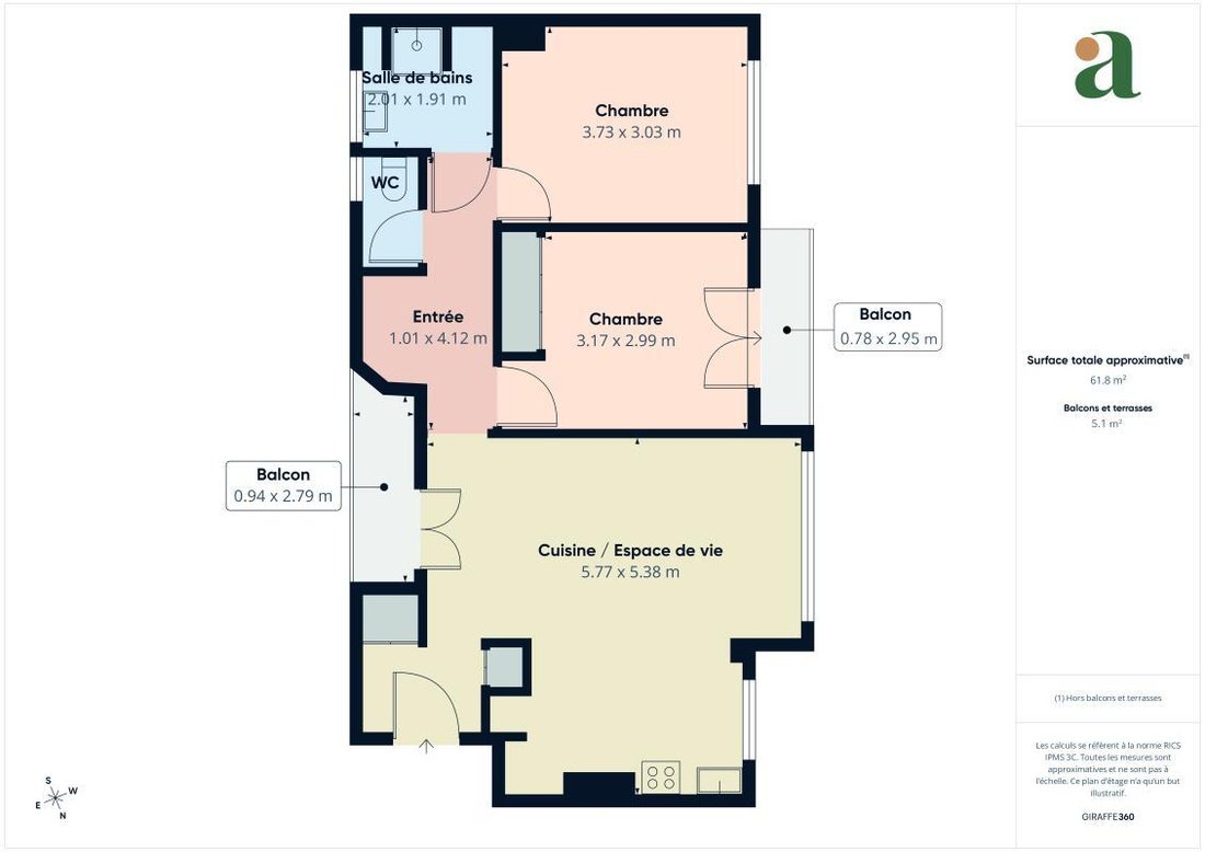 Apartment in Bel-Air Sud, Paris 12e Arrondissement, Paris 2 - 18716522