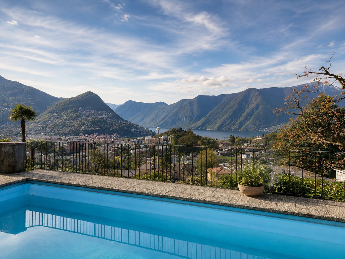 Villa en Lugano, Cantón del Tesino, Suiza 1 - 18716527
