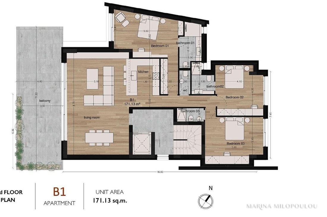 Apartment in Glyfada, Attica, Greece 5 - 18717419