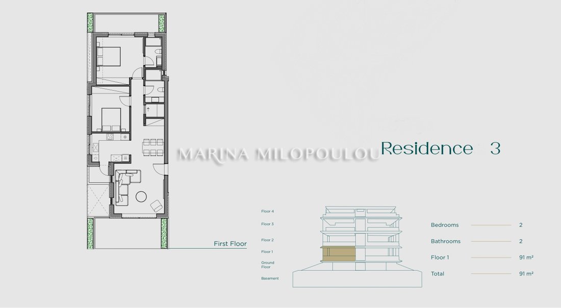 Apartamento en Voula, Ática, Grecia 5 - 18717487