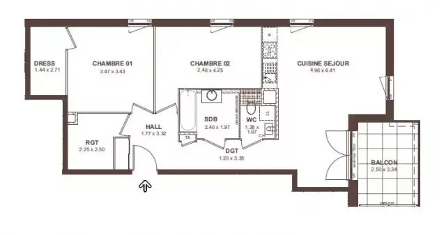 Wohnung in Neydens, Auvergne-Rhone-Alpen, Frankreich 1 - 16408952