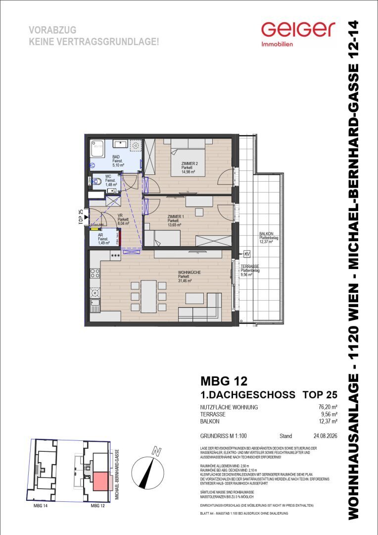 Wohnung in Wien, Wien, Österreich 2 - 18333965