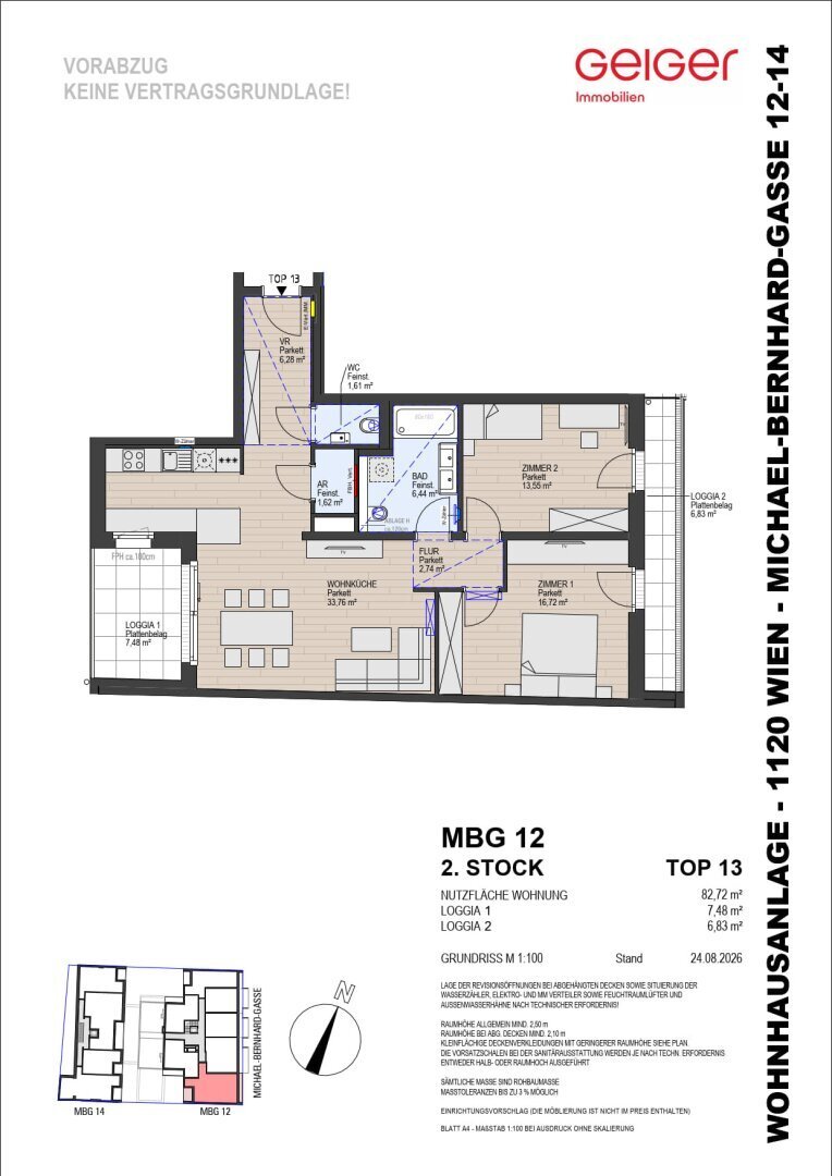 Wohnung in Wien, Wien, Österreich 2 - 18333953