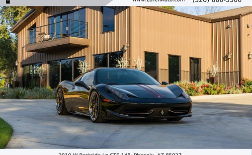 2013 Ferrari 458 Spider Convertible 2D in Phoenix, AZ, United States 1