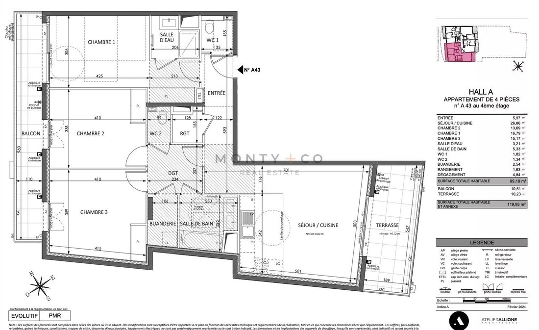 Wohnung in Beausoleil, Provence-Alpes-Côte d'Azur, Frankreich 4 - 15456187
