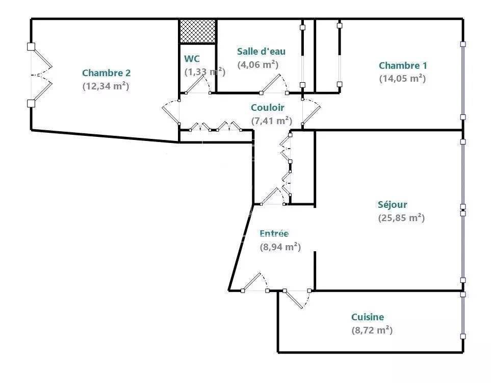 Wohnung in Muette Nord, Paris 16e Arrondissement, Paris 1 - 16780495