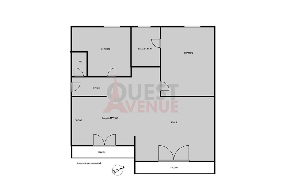 Appartement à Bois de Boulogne, Paris 16e Arrondissement, Paris 2 - 17557796