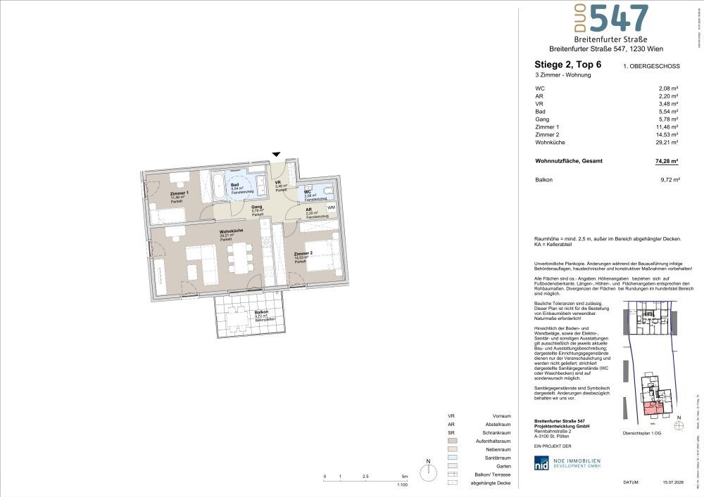 Wohnung in Wien, Wien, Österreich 1 - 18775332