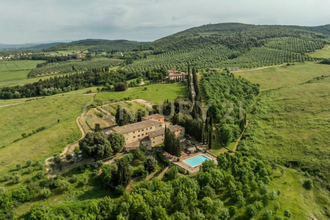 Maisons de campagne à Asciano, Toscane, Italie 2 - 18786288