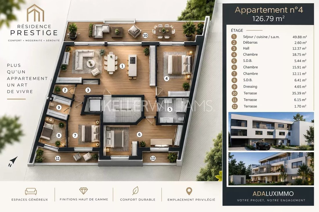 Appartamento a Käerjeng, Lussemburgo, Lussemburgo 2 - 18784806