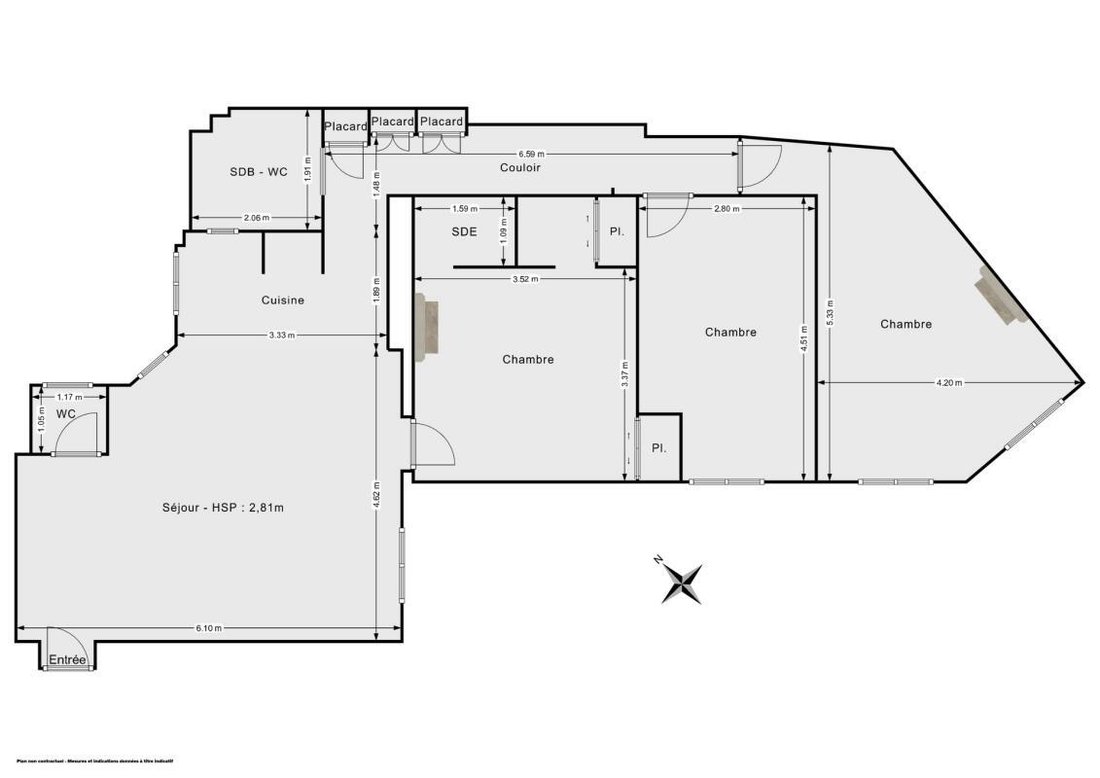 Wohnung in Montorgueil-Saint Denis, Paris 2e Arrondissement, Paris 5 - 18806583