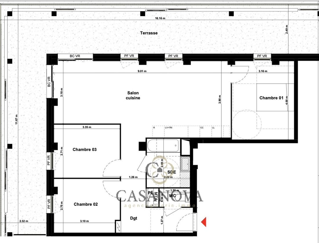 Appartement à Port Marianne, Montpellier, France 5 - 18807234