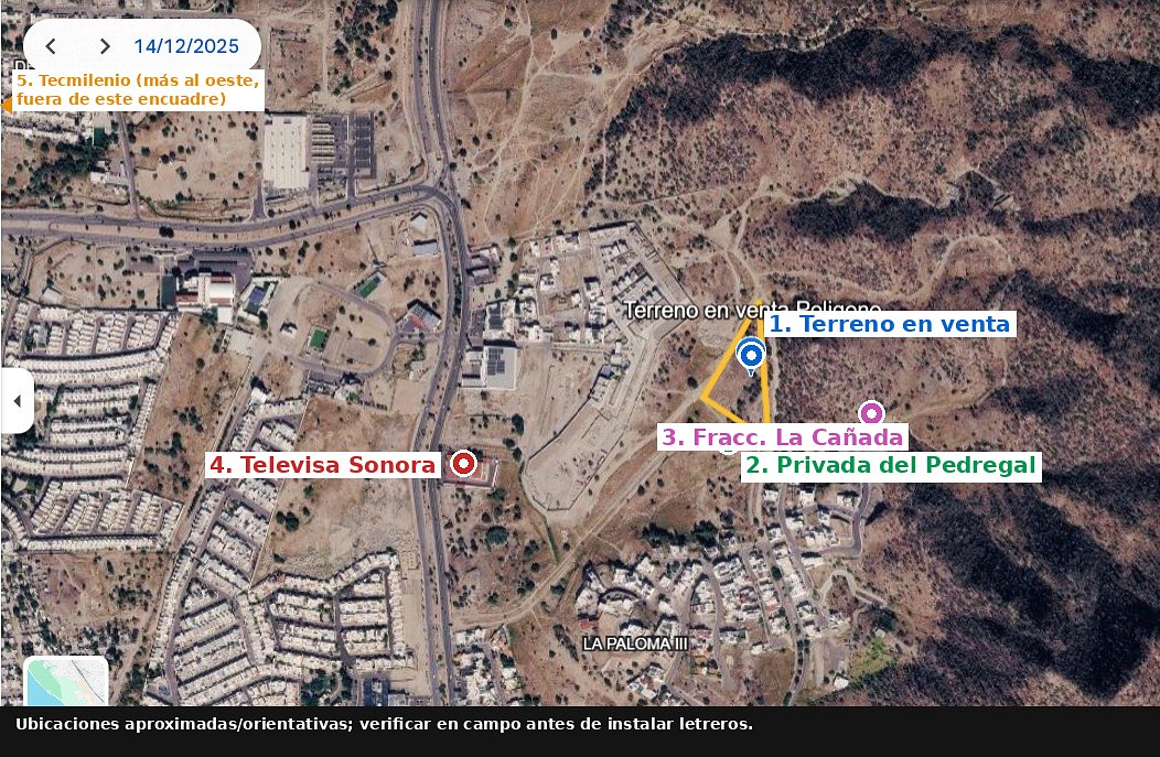 Terreno en Hermosillo, Sonora, México 2 - 18807305