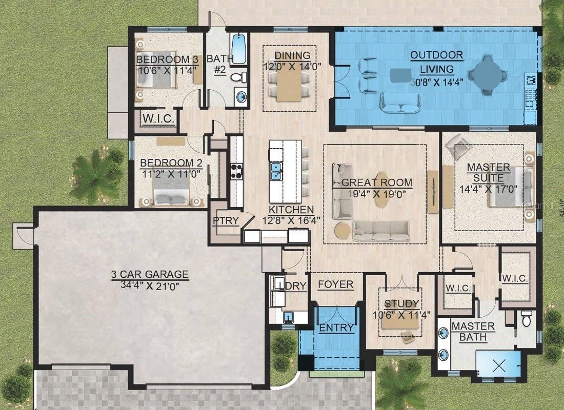 Maison à Port Charlotte, Floride, États-Unis 3 - 18826268