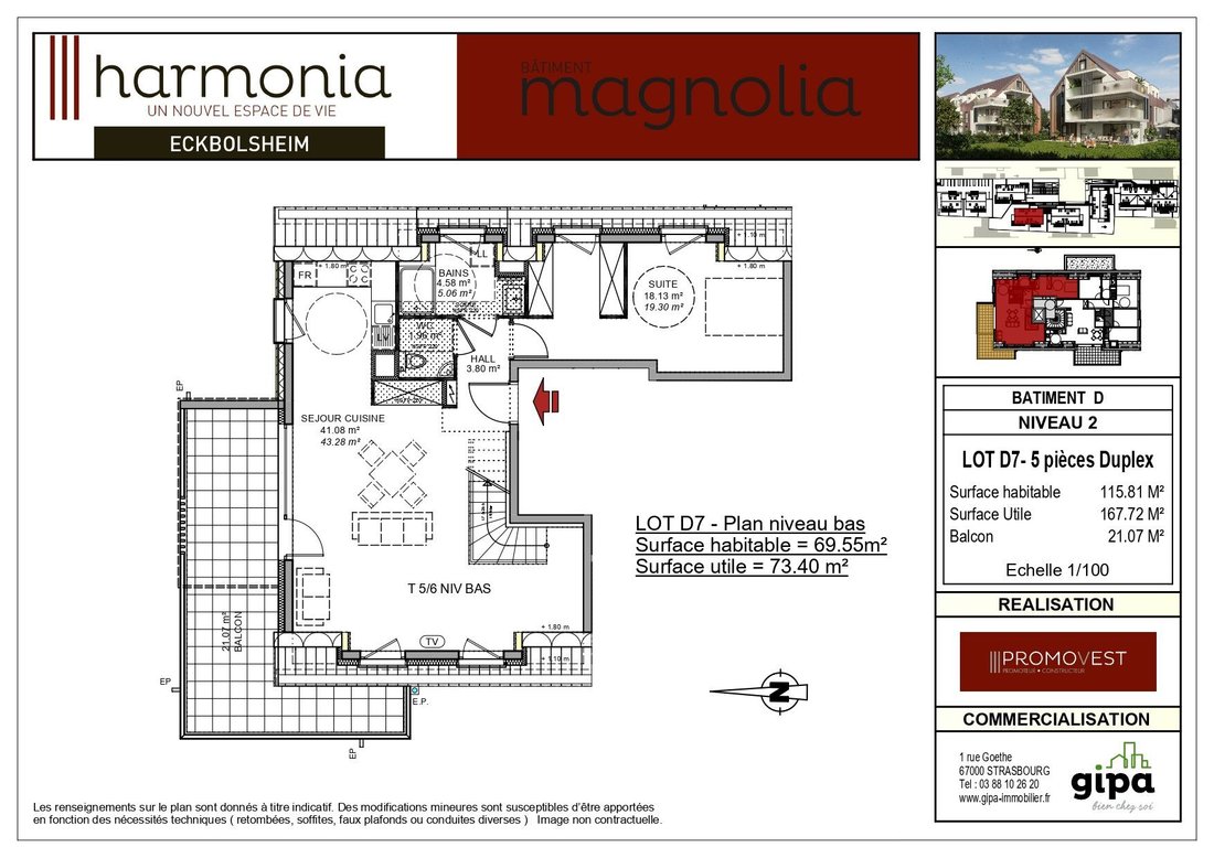 Apartment in Sud, Eckbolsheim, France 1 - 12843907