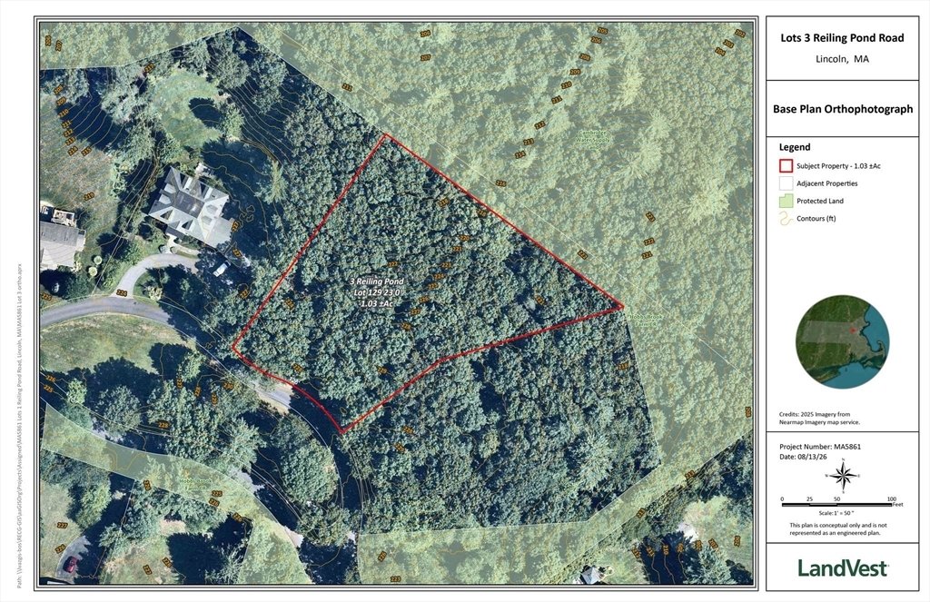 Terreno a Lincoln, Massachusetts, Stati Uniti 1 - 18840275