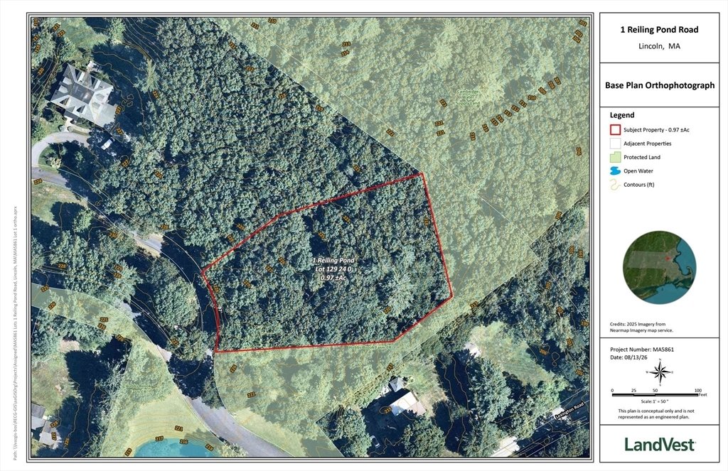 Terreno a Lincoln, Massachusetts, Stati Uniti 1 - 18840268