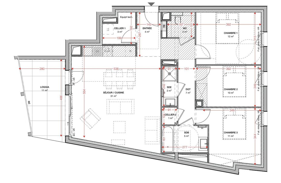 Apartment in Saint Bruno-Saint Augustin, Bordeaux, France 4 - 18854188
