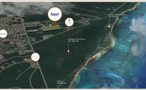 Terreno a Crucero de las Ruinas de Tulum, Quintana Roo, Messico 1