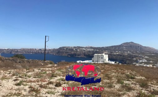Land in Thira, Aegean, Griechenland 1
