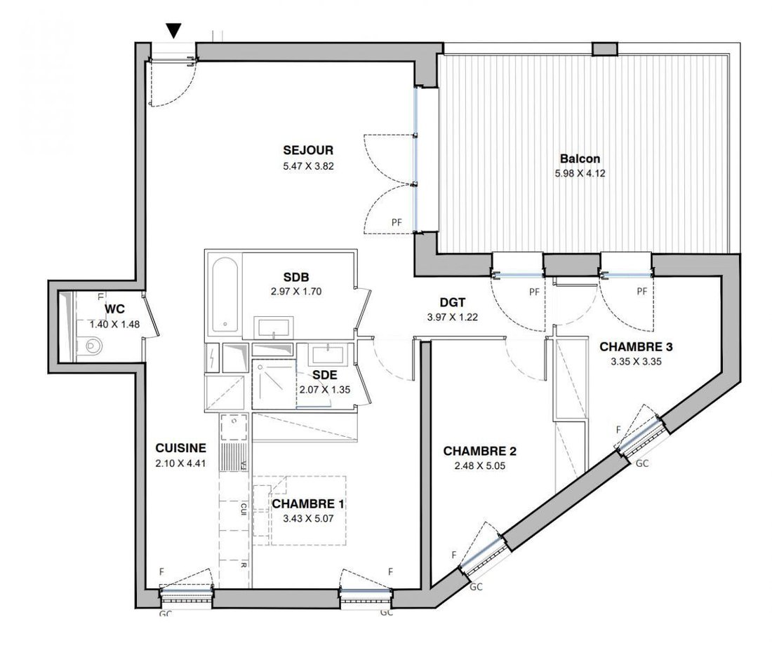 Wohnung in Port Marianne, Montpellier, Frankreich 5 - 18871981