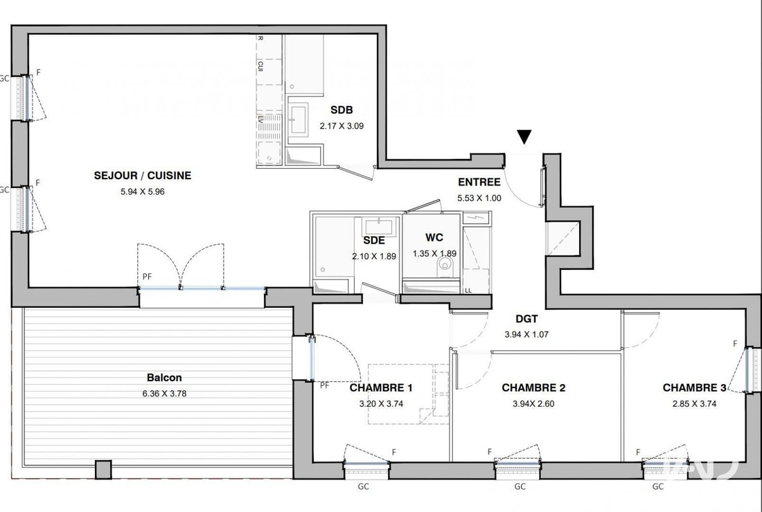 Apartment in Port Marianne, Montpellier, France 5 - 18871994
