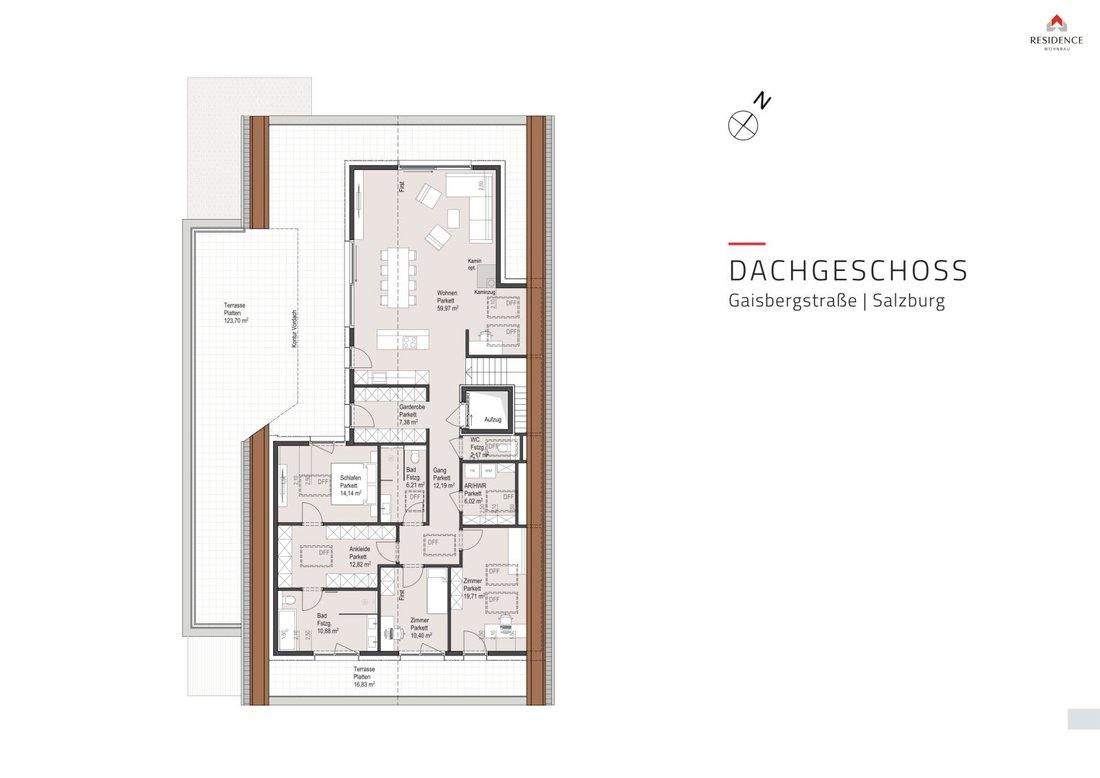 Penthouse en Salzburgo, Salsburgo, Austria 4 - 17219279