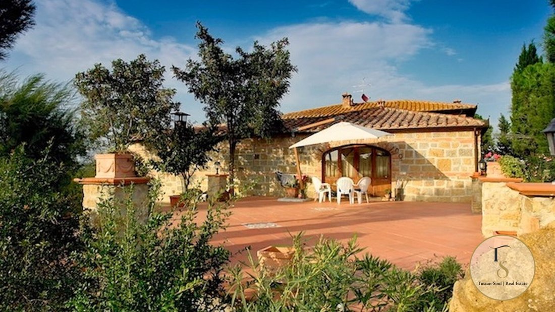 Maisons de campagne à Pienza, Toscane, Italie 2 - 18872404