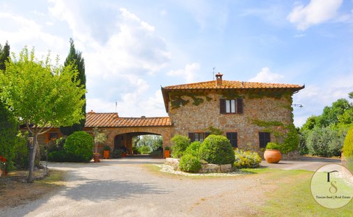 Maisons de campagne à Pienza, Toscane, Italie 1