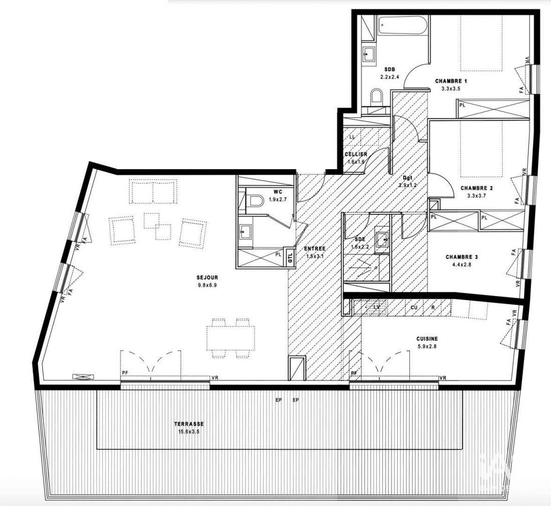 Apartment in Port Marianne, Montpellier, France 5 - 18880290