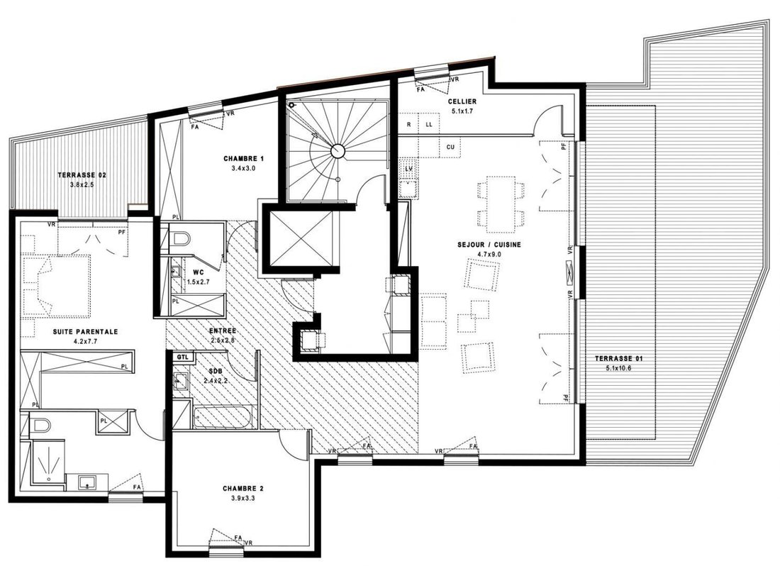 Apartment in Port Marianne, Montpellier, France 5 - 18880288